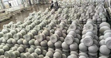 江西芝麻白圆球 石球 挡车球