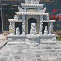 江西芝麻白中国黑石材套墓 花岗岩墓碑