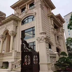 江西黄金麻别墅外墙异形定制