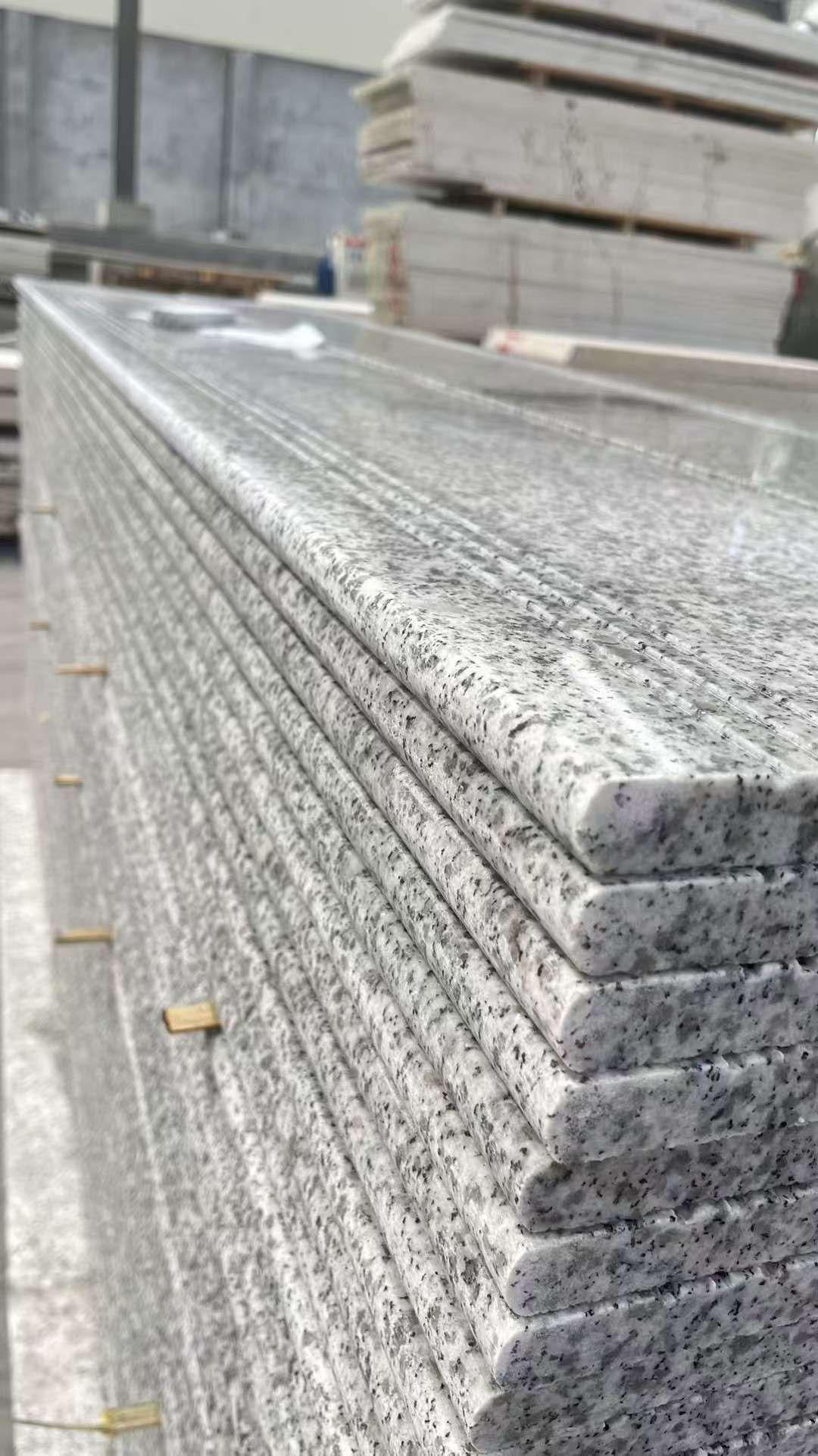 江西芝麻白楼梯踏步 花岗岩楼梯板材
